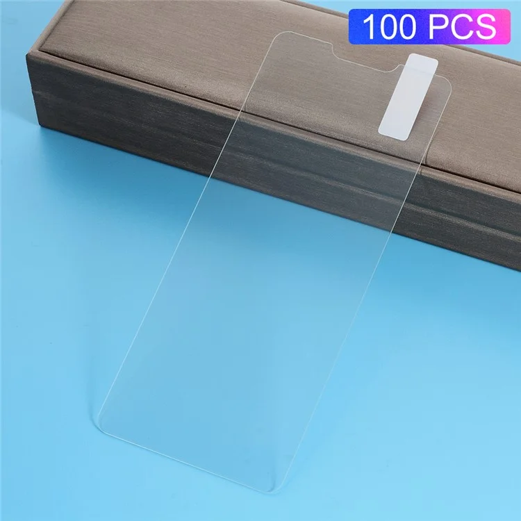 100Pcs/Set 0.3mm Arc Edge Tempered Glass Screen Protector Film for LG G7 ThinQ
