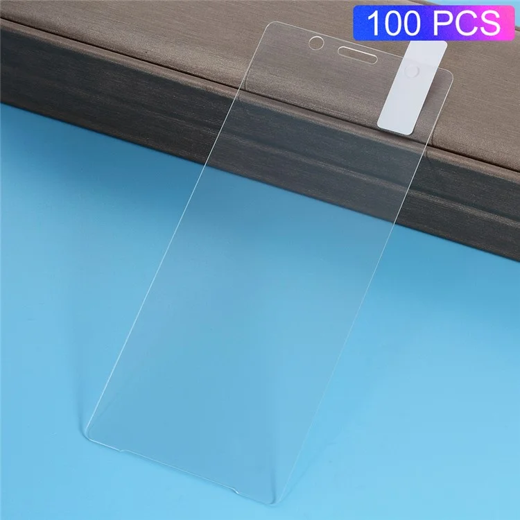 100Pcs/Set 0.3mm Arc Edge Tempered Glass Screen Protector Film for Sony Xperia XZ2 Compact