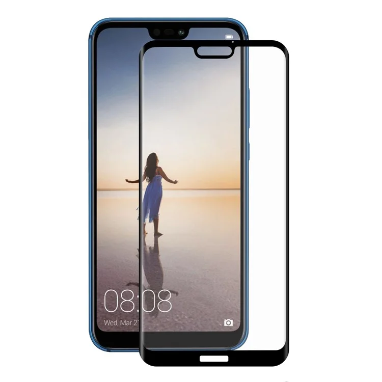 HAT PRINCE 0.26mm 9H 3D Curved Full Cover Tempered Glass Screen Protector for Huawei P20 Lite / Nova 3e