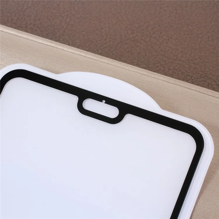AMORUS for Huawei P20 Clear Full Glue Silk Print Complete Cover Tempered Glass Screen Protective Film