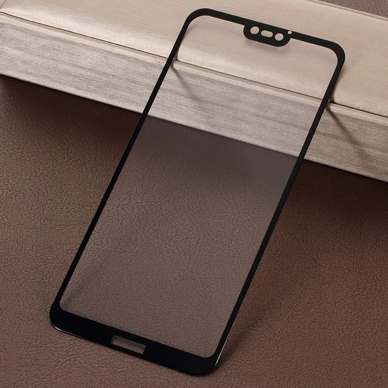 AMORUS for Huawei P20 Lite / Nova 3e Screen Protector Clear Full Glue Silk Print Tempered Glass Screen Film