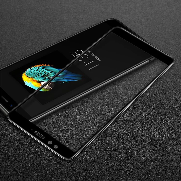 IMAK 3D Curved Full Covering Tempered Glass Screen Protector for Lenovo S5 - Black