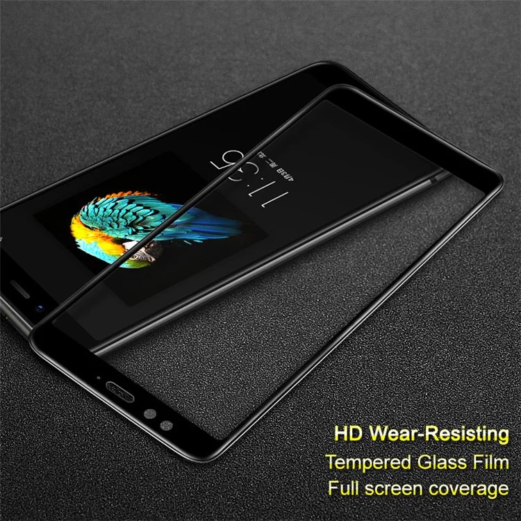 IMAK 3D Curved Full Covering Tempered Glass Screen Protector for Lenovo S5 - Black