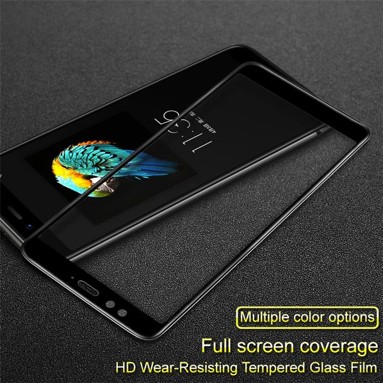 IMAK 3D Curved Full Covering Tempered Glass Screen Protector for Lenovo S5 - Black