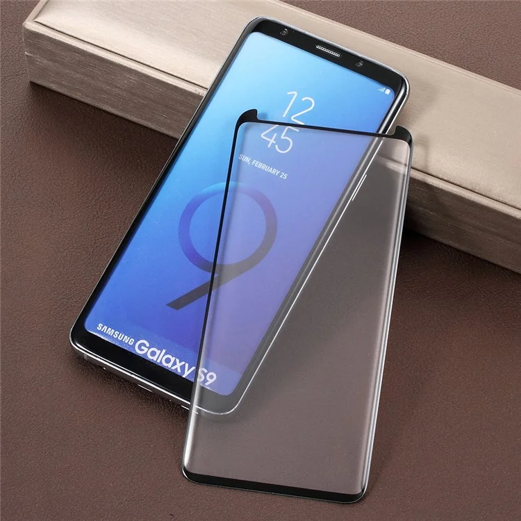 AMORUS 3D Curved Tempered Glass Screen Protector for Samsung Galaxy S9 SM-G960 (Scaled-Down Version)