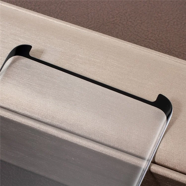 AMORUS 3D Curved Tempered Glass Screen Protector (Opening on Top) for Samsung Galaxy S9 Plus SM-G965 (Scaled-Down Version)