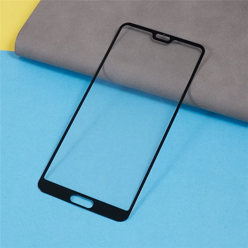 5D 9H [Full Glue Full Size] Tempered Glass Screen Protector Guard Film for Huawei P20 Pro - Black