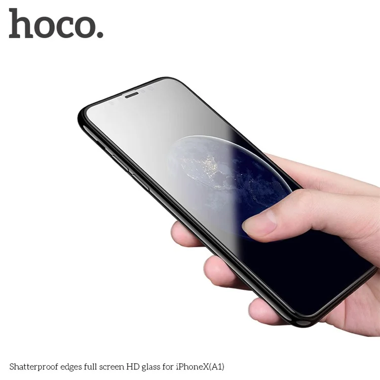 HOCO Shatterproof Full Size HD Tempered Glass Screen Protector for iPhone X / 10