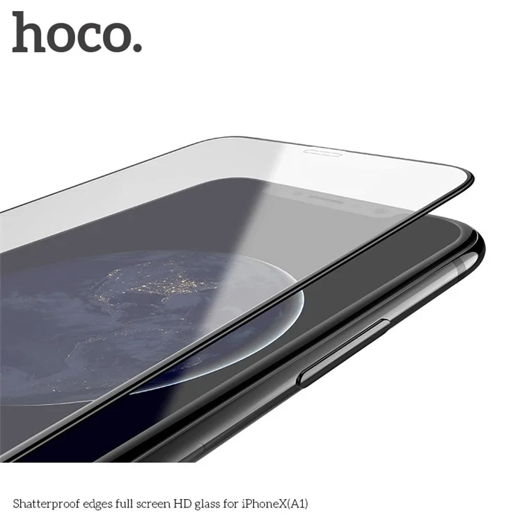 HOCO Shatterproof Full Size HD Tempered Glass Screen Protector for iPhone X / 10