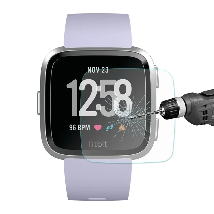 Hat Prince Para Fitbit Versa 0.2 mm 9h 2.15d Película Protector de Protección de Pantalla de Vidrio Templado