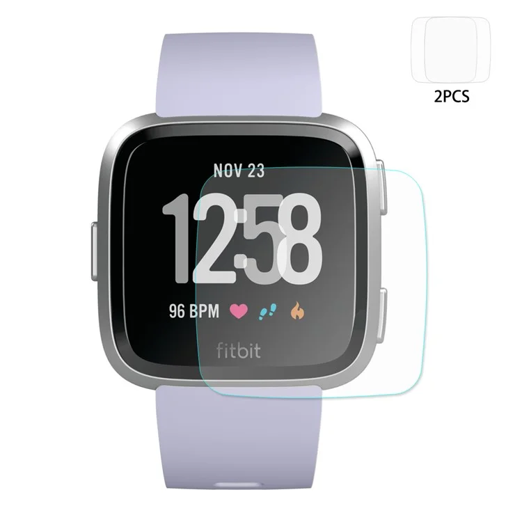 HAT PRINCE 2PCS 0.2mm 9H 2.15D Protezione Schermo in Vetro Temperato per Fitbit Versa
