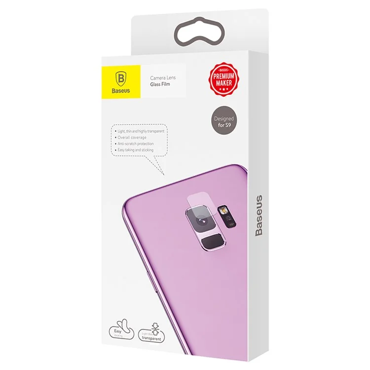 BASUES 0.15mm Scratch-proof Camera Lens Glass Guard Film for Samsung Galaxy S9 SM-G960 - Transparent