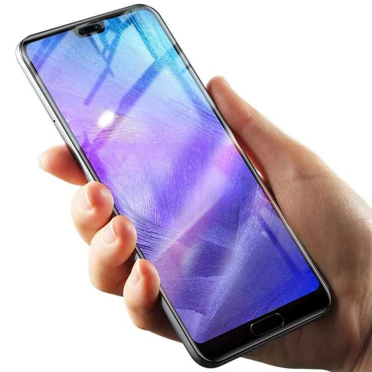 BENKS VPRO 0.3mm Arc Edge Tempered Glass Full Cover Screen Guard Film for Huawei P20 - Black