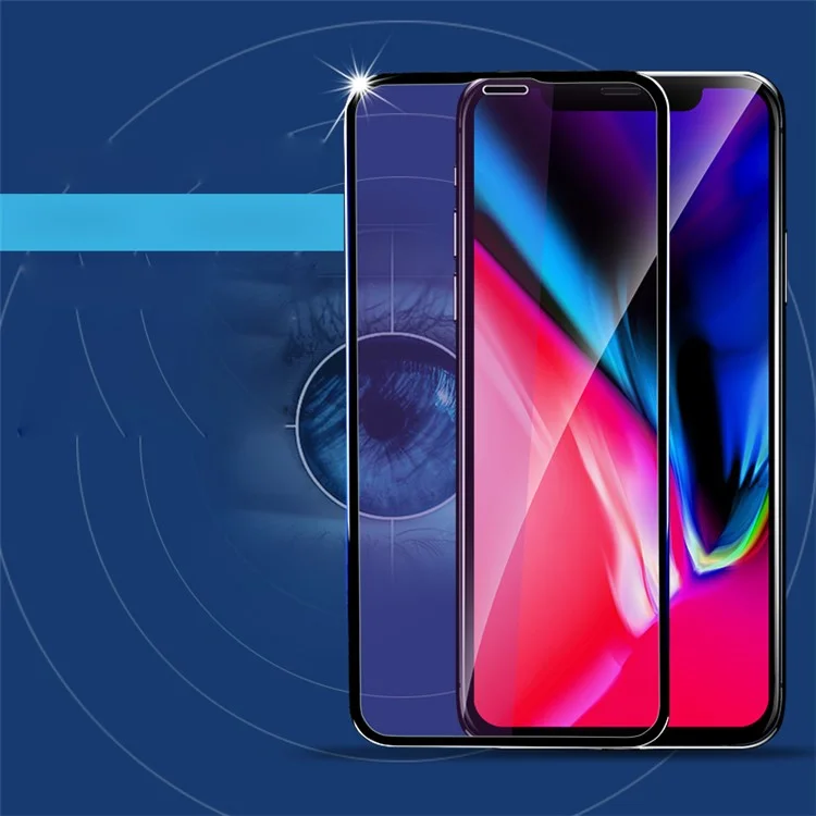 X-LEVEL Anti-blue-ray 3D 0.26mm Soft PET Edges Tempered Glass Full Screen Protector for iPhone X(Ten) 5.8 inch