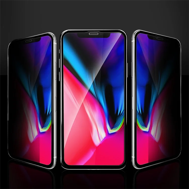 X-LEVEL Anti-peep 3D 0.26mm Soft PET Edges Full Coverage Tempered Glass Screen Protector Film for iPhone X 5.8 inch