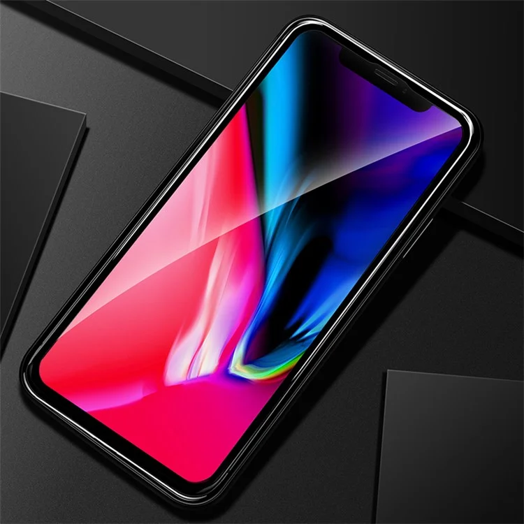 X-LEVEL Anti-peep 3D 0.26mm Soft PET Edges Full Coverage Tempered Glass Screen Protector Film for iPhone X 5.8 inch