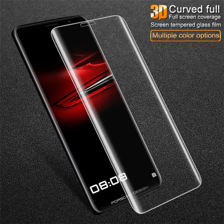 IMAK 3D Curved Full Coverage Tempered Glass Screen Protector Flim for Huawei Mate RS Porsche Design - Transparent
