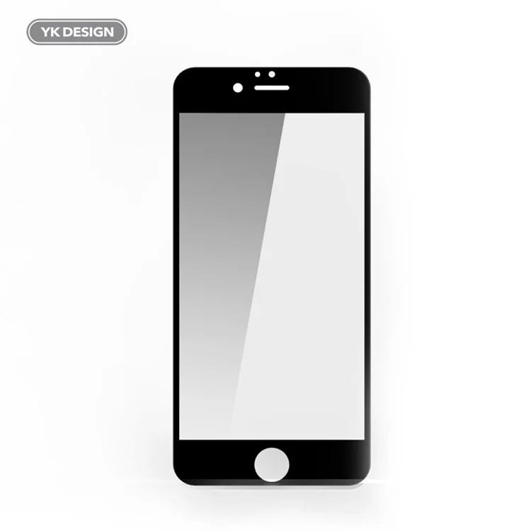 YK 5D Full Size Tempered Glass Screen Protector for iPhone 6s Plus/6 Plus - Black