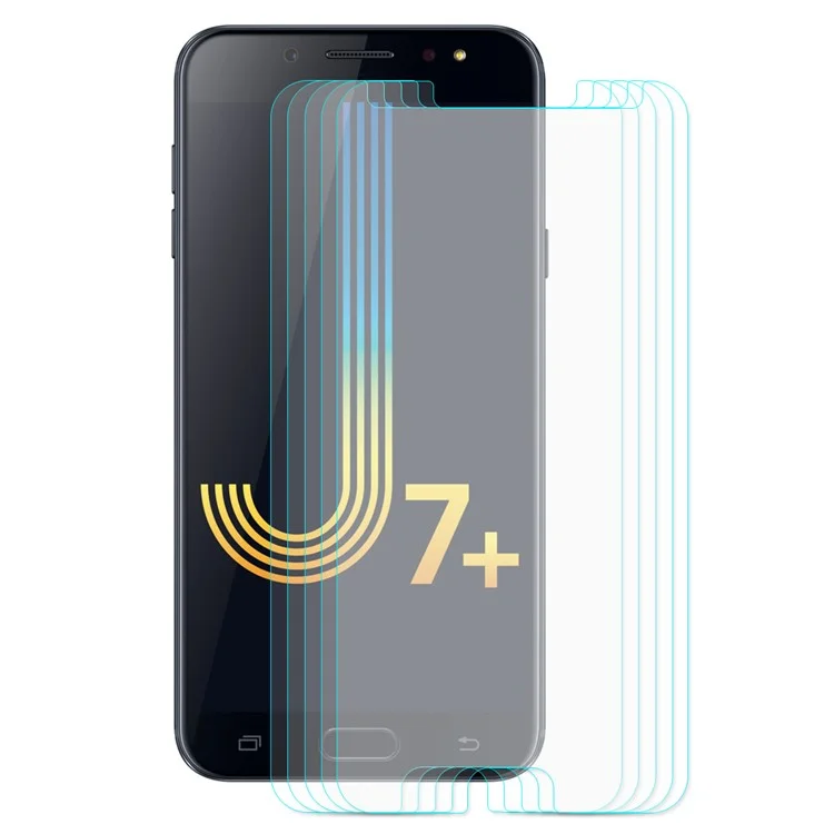 5PCS/Lot HAT PRINCE 0.26mm 9H 2.5D Arc Edge Tempered Glass Screen Protector for Samsung Galaxy J7+ / C8 (2018)