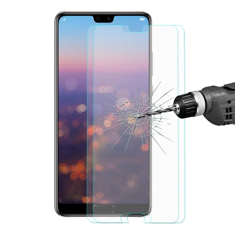 2Pcs/Lot HAT PRINCE for Huawei P20 Pro 0.26mm 9H 2.5D Arc Edge Tempered Glass Screen Protector