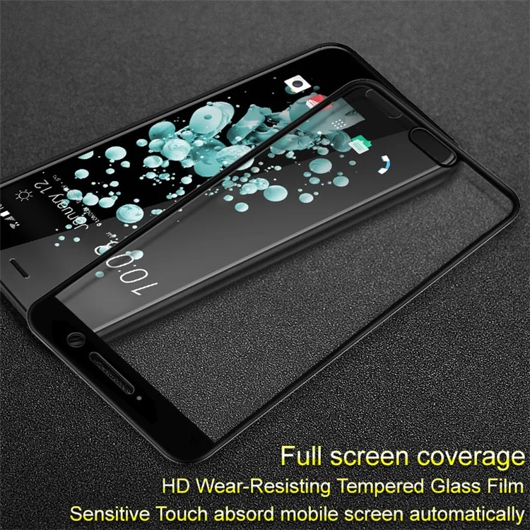 IMAK Pro+ Full Coverage Anti-explosion Tempered Glass Screen Protector for HTC U Play