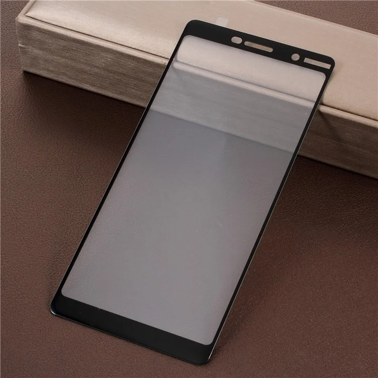 Full Size Tempered Glass Screen Protector 9H Anti-explosion for Nokia 7 plus - Black