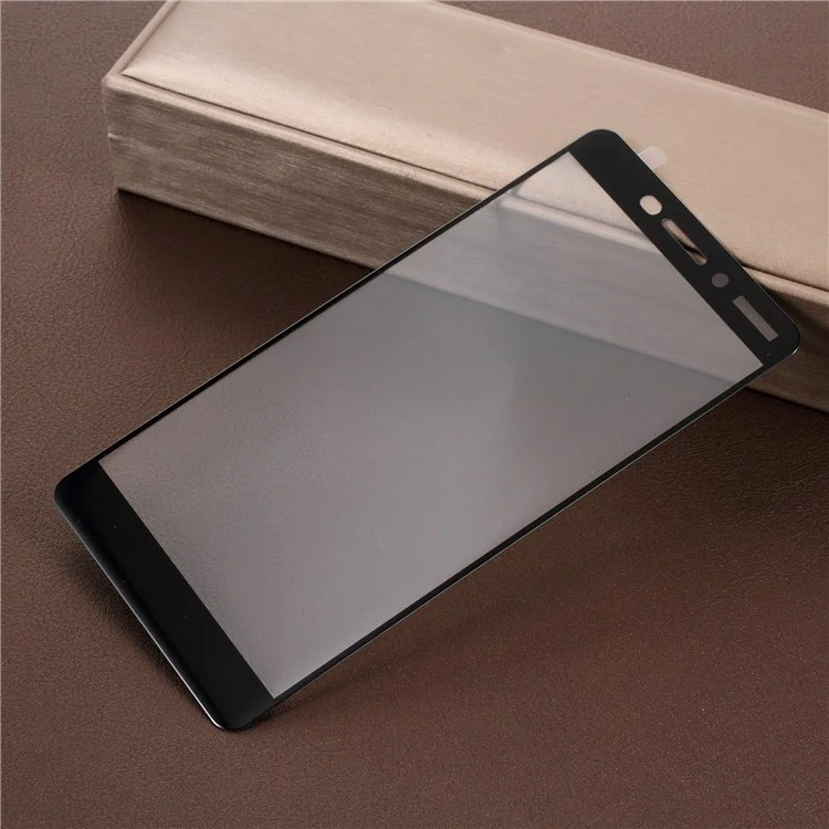 9H Anti-explosion Full Screen Coverage Tempered Glass Protector for Nokia 6 (2018) - Black