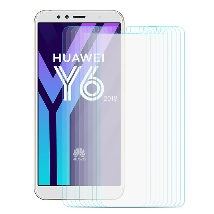 10PCS/Lot ENKAY 0.26mm 9H 2.5D Arc Edge Tempered Glass Screen Protector for Huawei Y6 (2018) / Honor 7A (without Fingerprint Sensor)