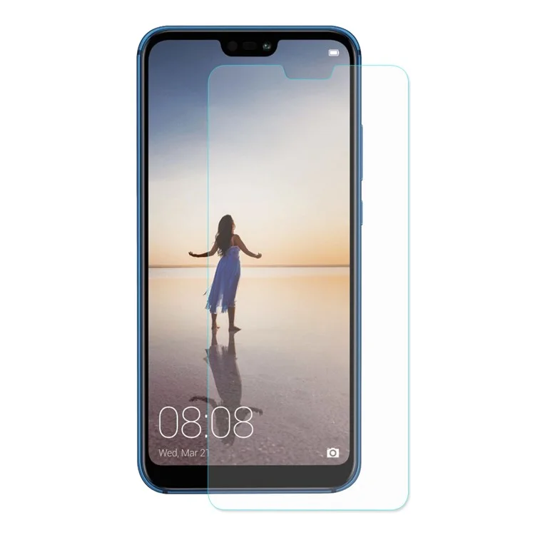 HAT PRINCE per Huawei P20 Lite/Nova 3e (Cina) 0,26 mm 9H 2,5D Arco Edge Protezione Dello Schermo In Vetro Temperato