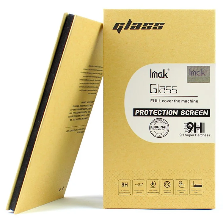 IMAK for Motorola Moto G6 Plus Full Coverage Anti-explosion Tempered Glass Screen Protector - Black
