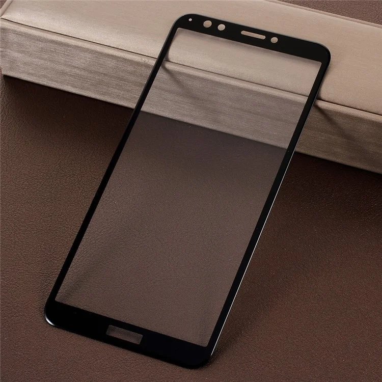 5D Curved Full Size Tempered Glass Screen Protector for Huawei Honor 7C / Enjoy 8 / Y7 Prime (2018) - Black
