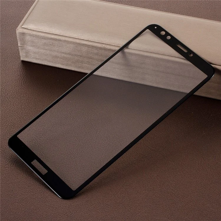 5D Curved Full Size Tempered Glass Screen Protector for Huawei Honor 7C / Enjoy 8 / Y7 Prime (2018) - Black