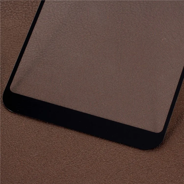 5D Curved Full Coverage Silk Print Tempered Glass Screen Protector for Samsung Galaxy A6+ (2018) - Black