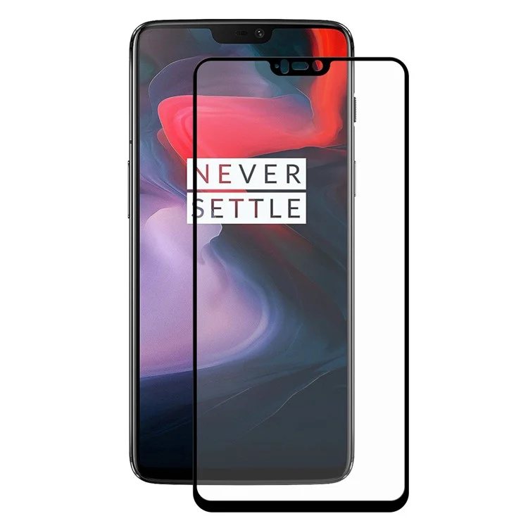 HAT PRINCE 0.26mm 9H 2.5D Arc Edge Tempered Glass Full Size Screen Protector for OnePlus 6