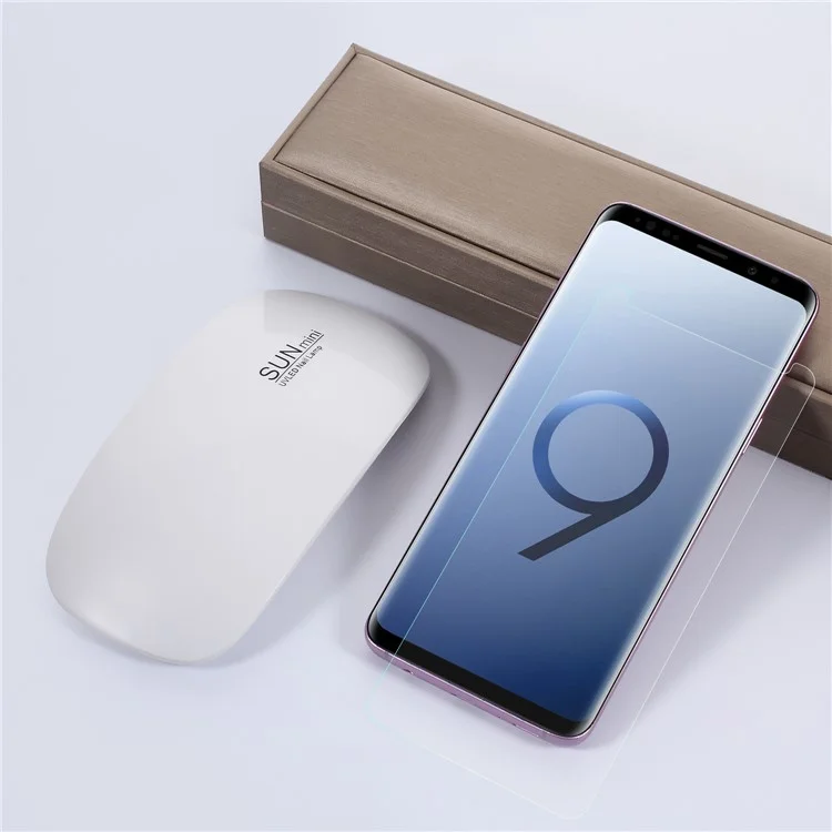 3D Full Glue UV Liquid Tempered Glass Screen Protection Film + UV Lamp for Samsung Galaxy Note 8