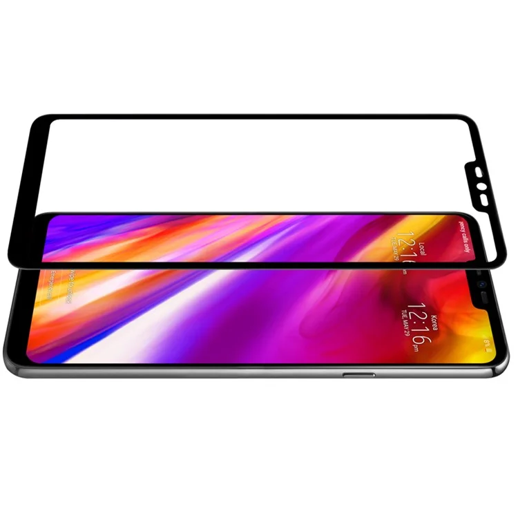 NILLKIN 3D CP+ MAX for LG G7 ThinQ Full Coverage Curved Anti-explosion Tempered Glass Shield Film - Black