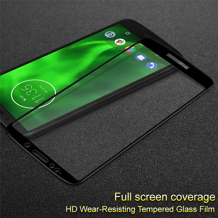 IMAK Full Size Tempered Glass Screen Protector for  Motorola Moto E5/Moto G6 Play - Black