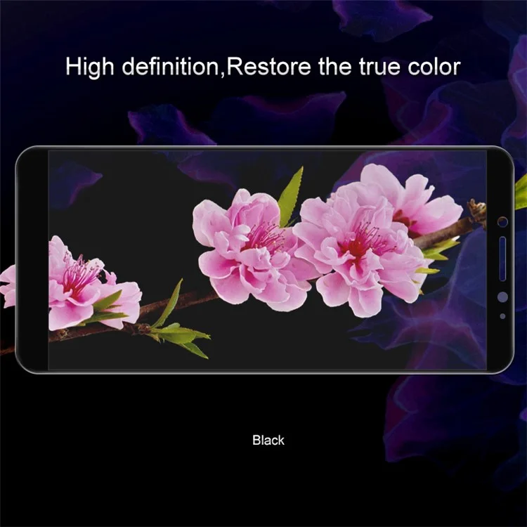 IMAK Full Size Tempered Glass Screen Protector for HTC Desire 12 - Black