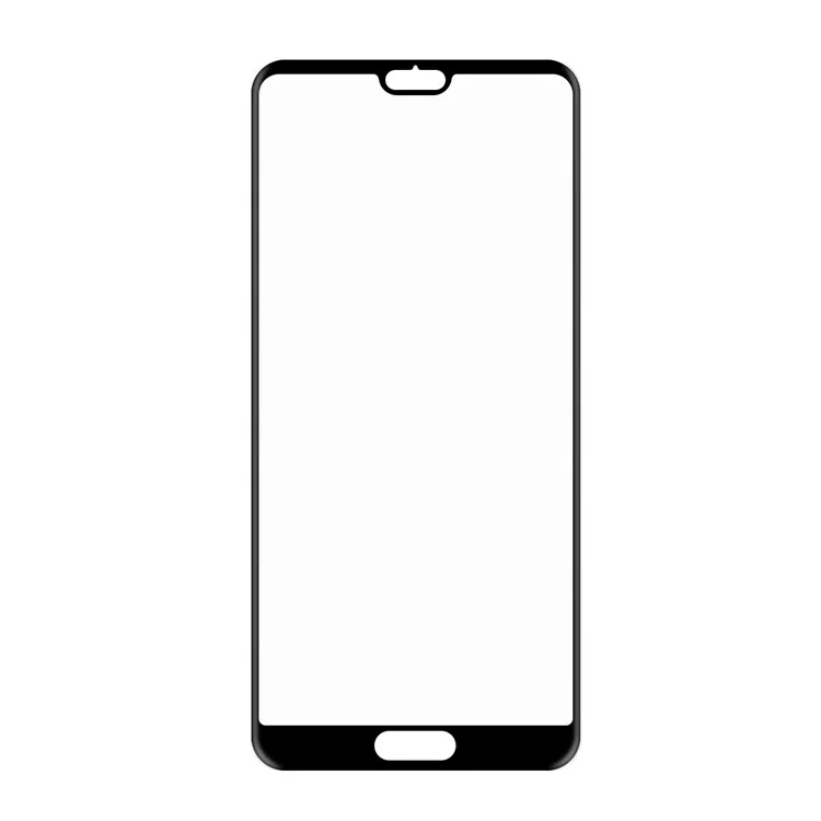 5PCS/Pack HAT PRINCE for Huawei P20 Pro 0.2mm 3D Curved Carbon Fiber Edges Full Size Tempered Glass Screen Protector - Black