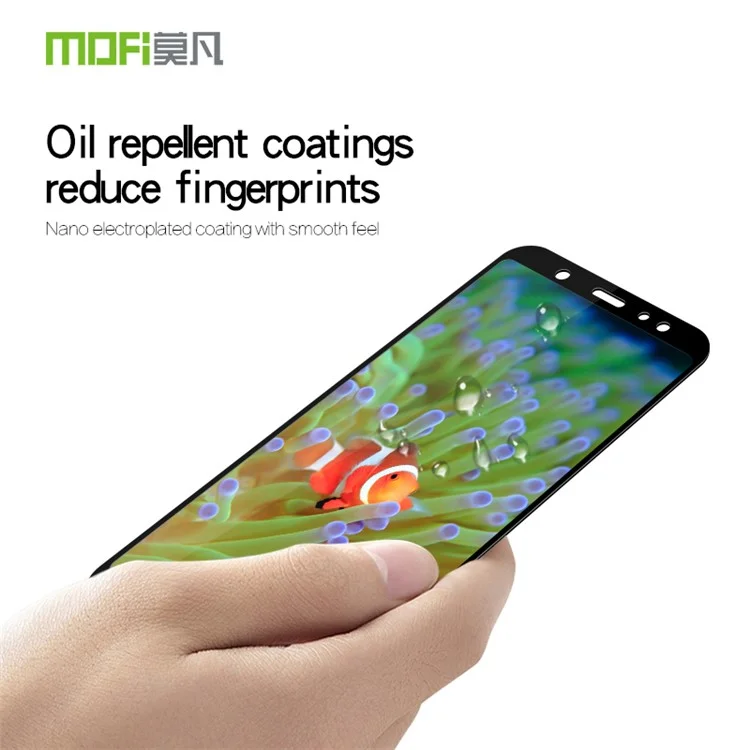 Noir - Protecteur D'écran De Verre Trempé En Verre Trempé De Mofi 2.5D 9H Pour Samsung Galaxy A6 (2018)