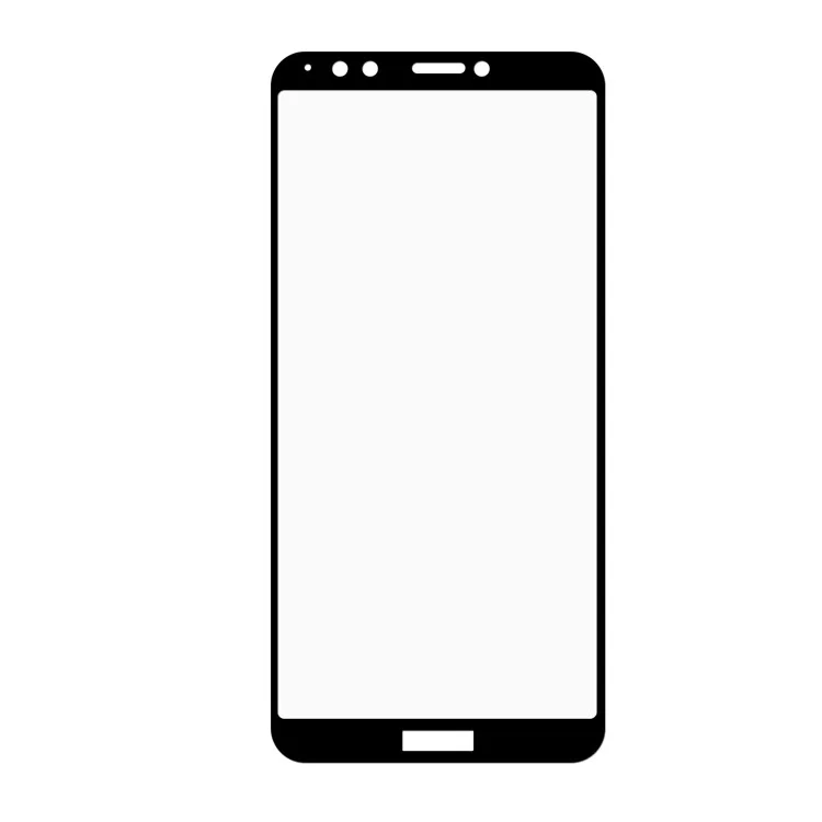 Black - HAT PRINCE 2.5D Curved 0.26mm 9H Tempered Glass Screen Protector for Huawei Y7 Prime (2018) / Honor 7C / Enjoy 8