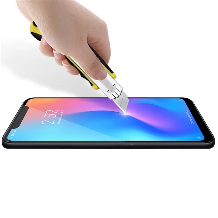 Black - NILLKIN 3D CP+ MAX for 	Xiaomi Mi 8 (6.21-inch)/Mi 8 Explorer Edition Full Size Curved Tempered Glass Screen Protector Anti-explosion