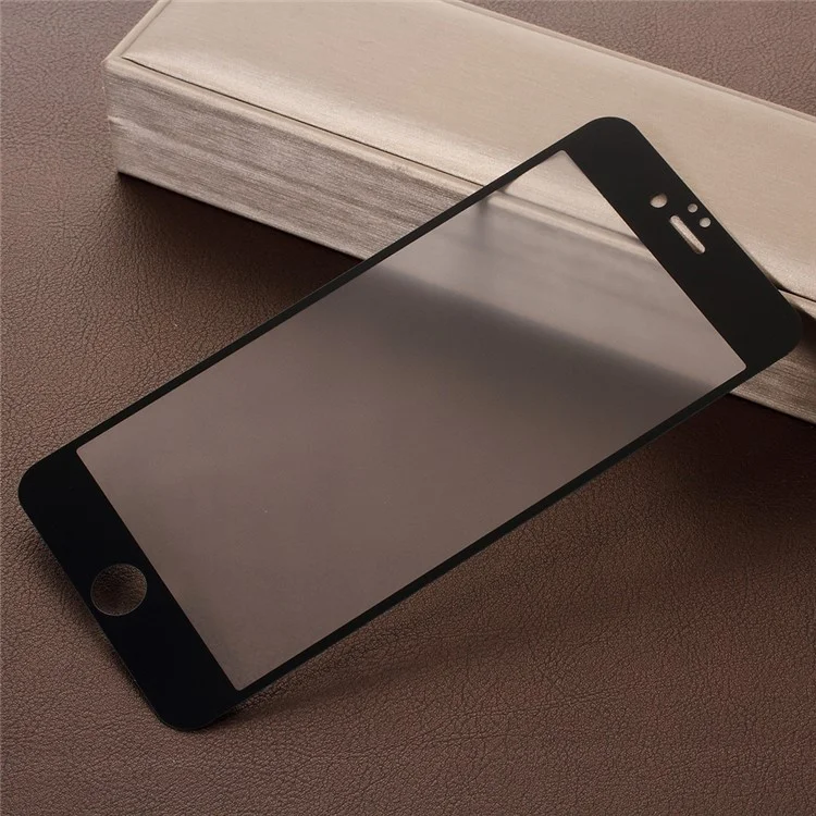 RURIHAI for iPhone 6s Plus / 6 Plus 5.5 inch 0.26mm 2.5D AB Glue Frosted Full Size Tempered Glass Protector Film - Black