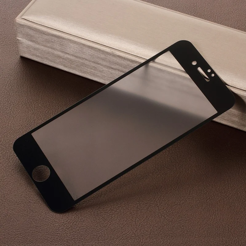 RURIHAI for iPhone 8 4.7 inch 0.26mm 2.5D AB Glue Frosted Full Coverage Tempered Glass Protector Film - Black