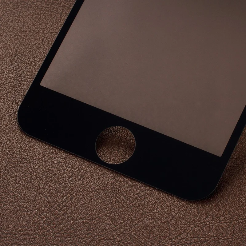 RURIHAI for iPhone 8 4.7 inch 0.26mm 2.5D AB Glue Frosted Full Coverage Tempered Glass Protector Film - Black