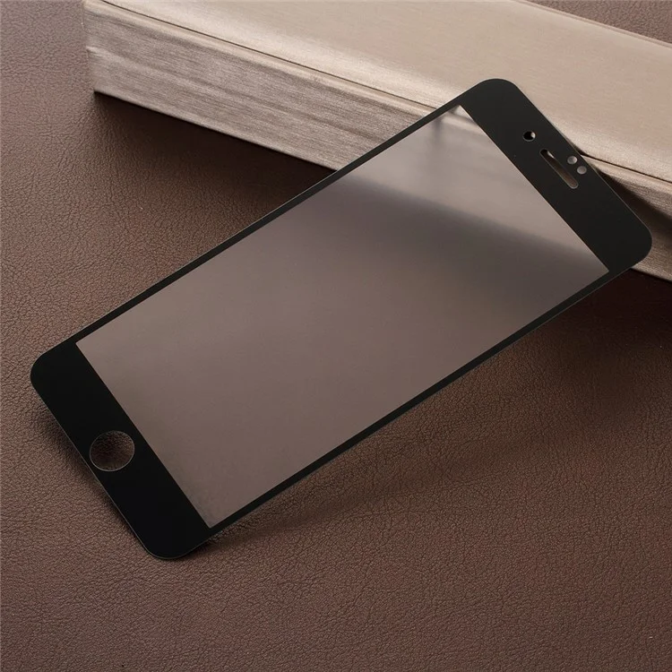 RURIHAI for iPhone 8 Plus 5.5 inch 0.26mm 2.5D AB Glue Frosted Full Coverage Tempered Glass Protector Film - Black