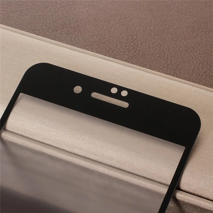 RURIHAI for iPhone 8 Plus 5.5 inch 0.26mm 2.5D AB Glue Frosted Full Coverage Tempered Glass Protector Film - Black