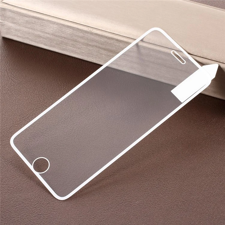 RURIHAI Solid Defense 0.26mm 2.5D Electroplated Edge Vacuum Coating Silk Print Full Tempered Glass Screen Protector Film for iPhone 8/7/6s/6 - White