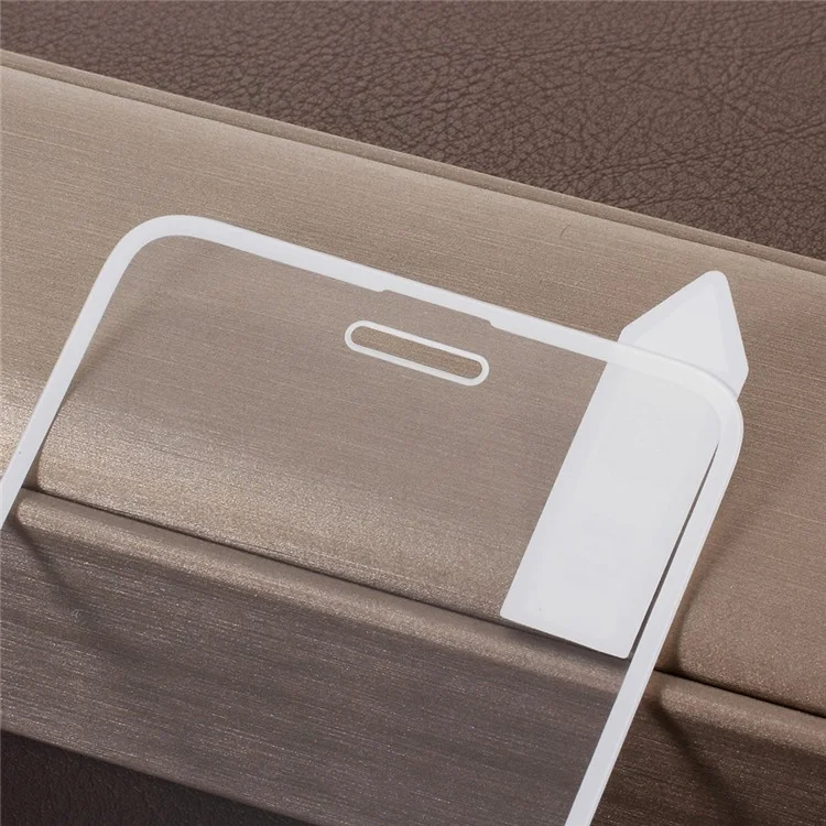 RURIHAI Solid Defense 0.26mm 2.5D Electroplated Edge Vacuum Coating Silk Print Full Tempered Glass Screen Protector Film for iPhone 8/7/6s/6 - White