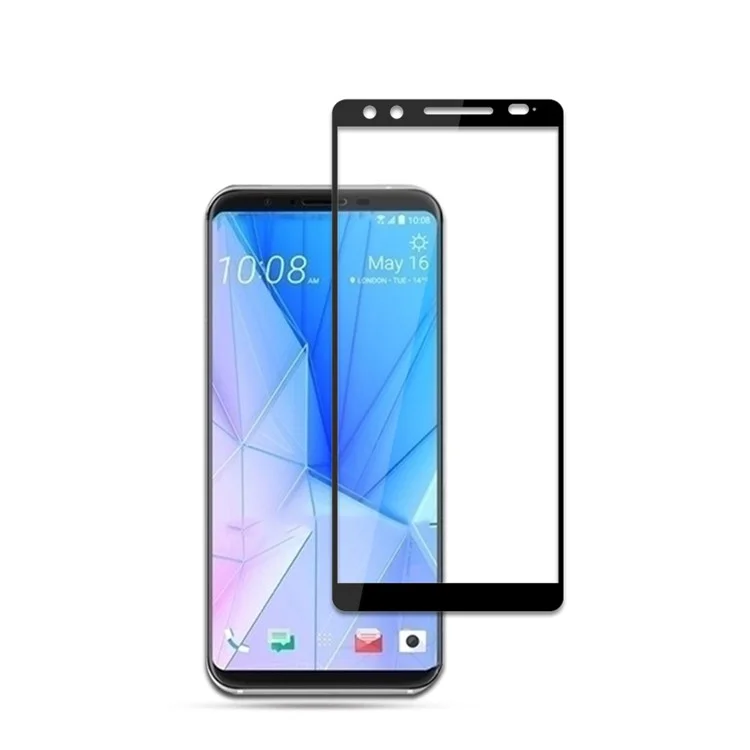 MOCOLO for HTC U12 Silk Print Full Size AB Glue Full Glue Tempered Glass Screen Protector